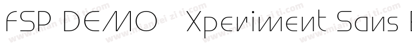FSP DEMO   Xperiment Sans Bold Regu字体转换